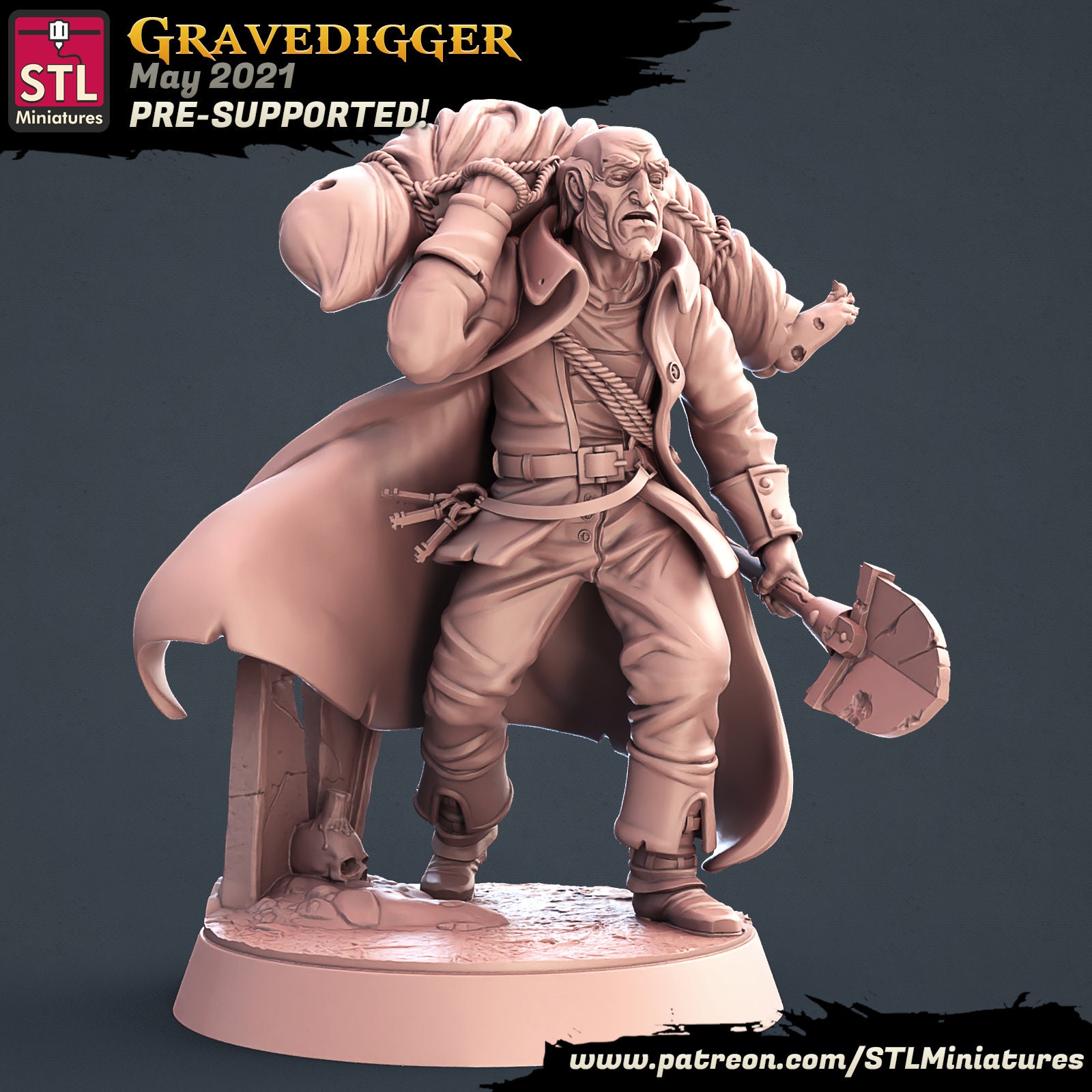 8pc Graveyard Set • Gravedigger • Wraiths • Priest • Graves