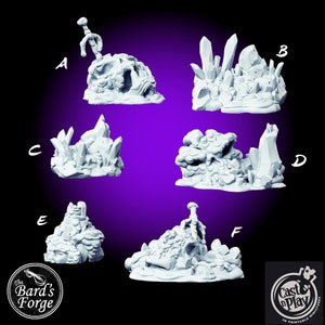 Volcano Props Hell Underdark 3D Resin Printed Scatter Terrain Tabletop Fantasy Gaming D&D Pathfinder Dark Fantasy  Frostgrave Cast N Play