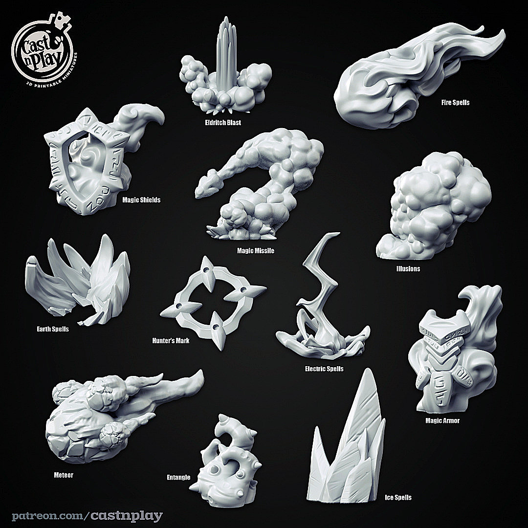 Endless Spell Set 3D Resin Printed Scatter Terrain Tabletop Endless Spell Set 3D Resin Printed Scatter Terrain Tabletop