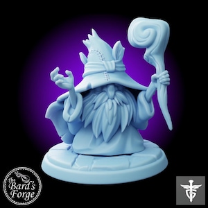 Wizard Forbidden Spells • Halfling • Gnome • Twin Goddess • Miniature • 3D Resin Printed 28-32mm • Tabletop Fantasy Gaming • D&D