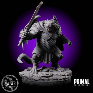 Ballin •Draconian •Baaz •3D Printed •28-32mm •Fantasy Tabletop Gaming •D&D •Dungeons and Dragons • Primal Collectibles