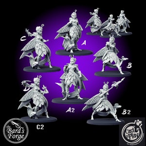 Sprites Faries Fairys Magic Forest 3D Resin Printed Miniature  Tabletop Fantasy Gaming D&D Pathfinder Dark Fantasy  Frostgrave Cast N Play