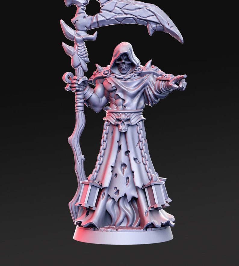 Hades Dark Lord Demon Devil Reaper Miniature 3D Resin Printed 28-32mm ...