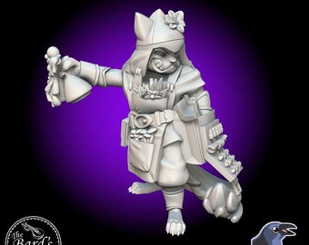 Persian Artificer Female Catfolk • Tabaxi • Cat • KAW • Miniature • 3D Resin Printed 28-32mm • Tabletop Fantasy Gaming • D&D • Pathfinder