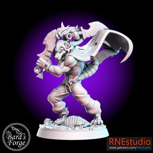 Garsnitch Rat Warrior Assassin • RN Estudio • 3D Resin Printed 28-32mm • Tabletop Fantasy Miniature • Gaming • D&D • Dungeons and Dragons