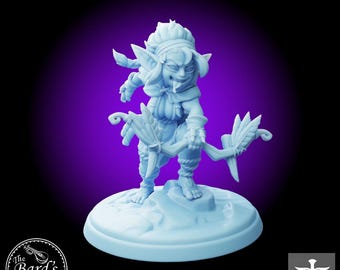 Stick Goblin Tribal Ranger • Warrior •Twin Goddess • Miniature • 3D Resin Printed 28-32mm 75MM • Tabletop Fantasy Gaming • D&D