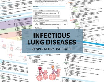 Pneumonia & Tuberculosis (TB) NURSING NOTES - Etsy