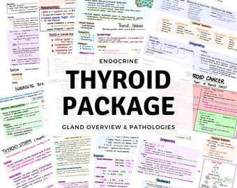 Thyroid Gland Package: Gland Overview & Related Pathologies