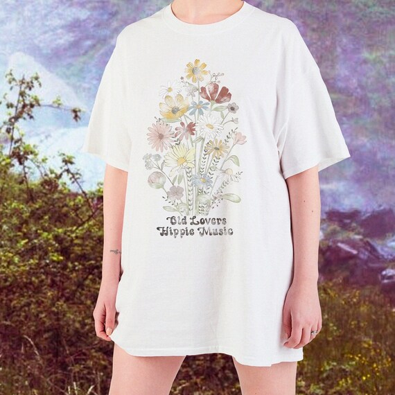 oversized flower tee