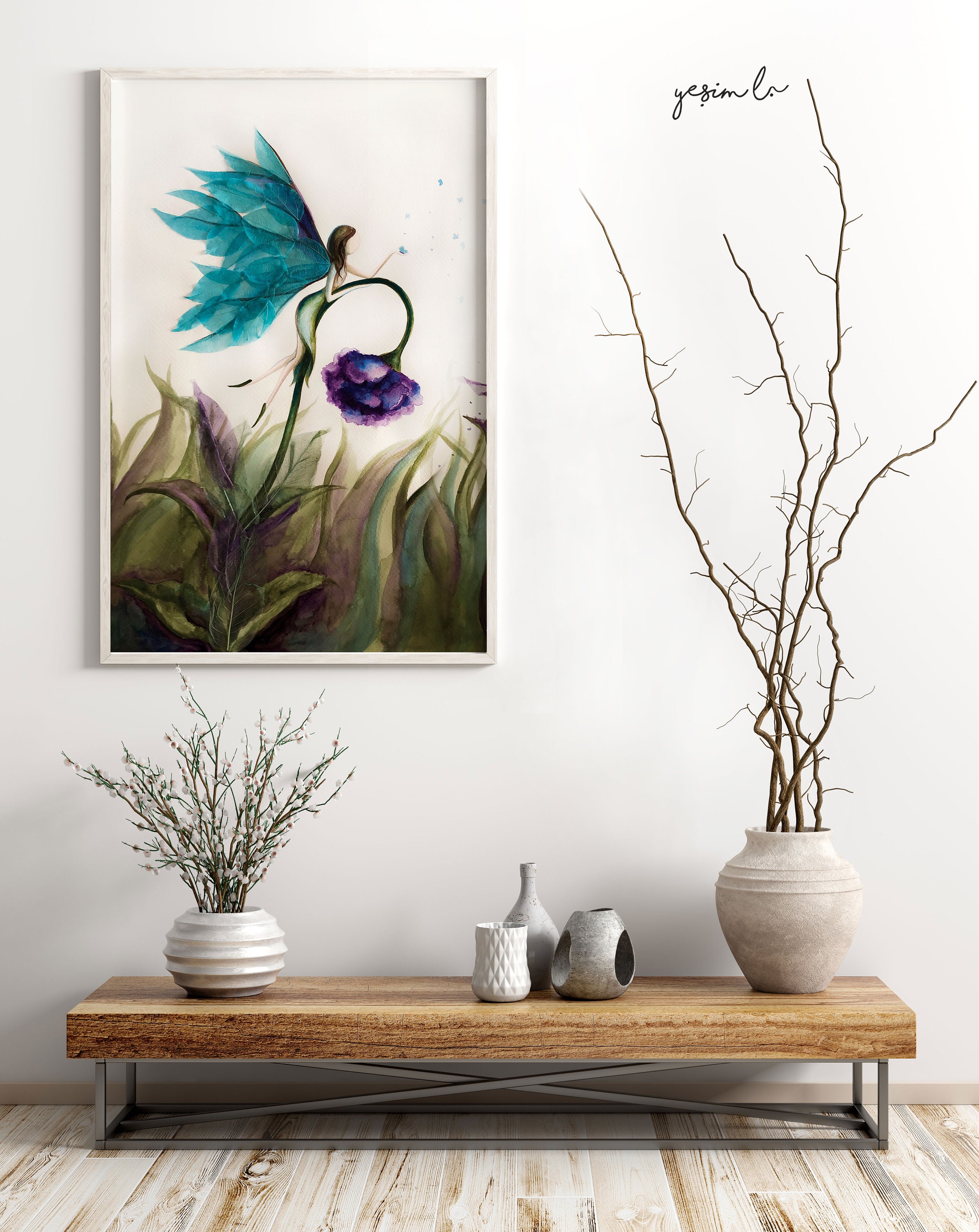 Original art print as aesthetic wall decor Abstract wall art Etsy