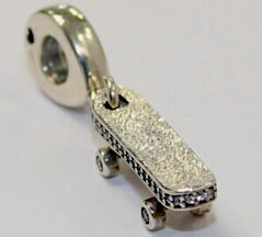 Pandora Be Free Skateboard Dangle Charm 797206CZ Charms for | Etsy
