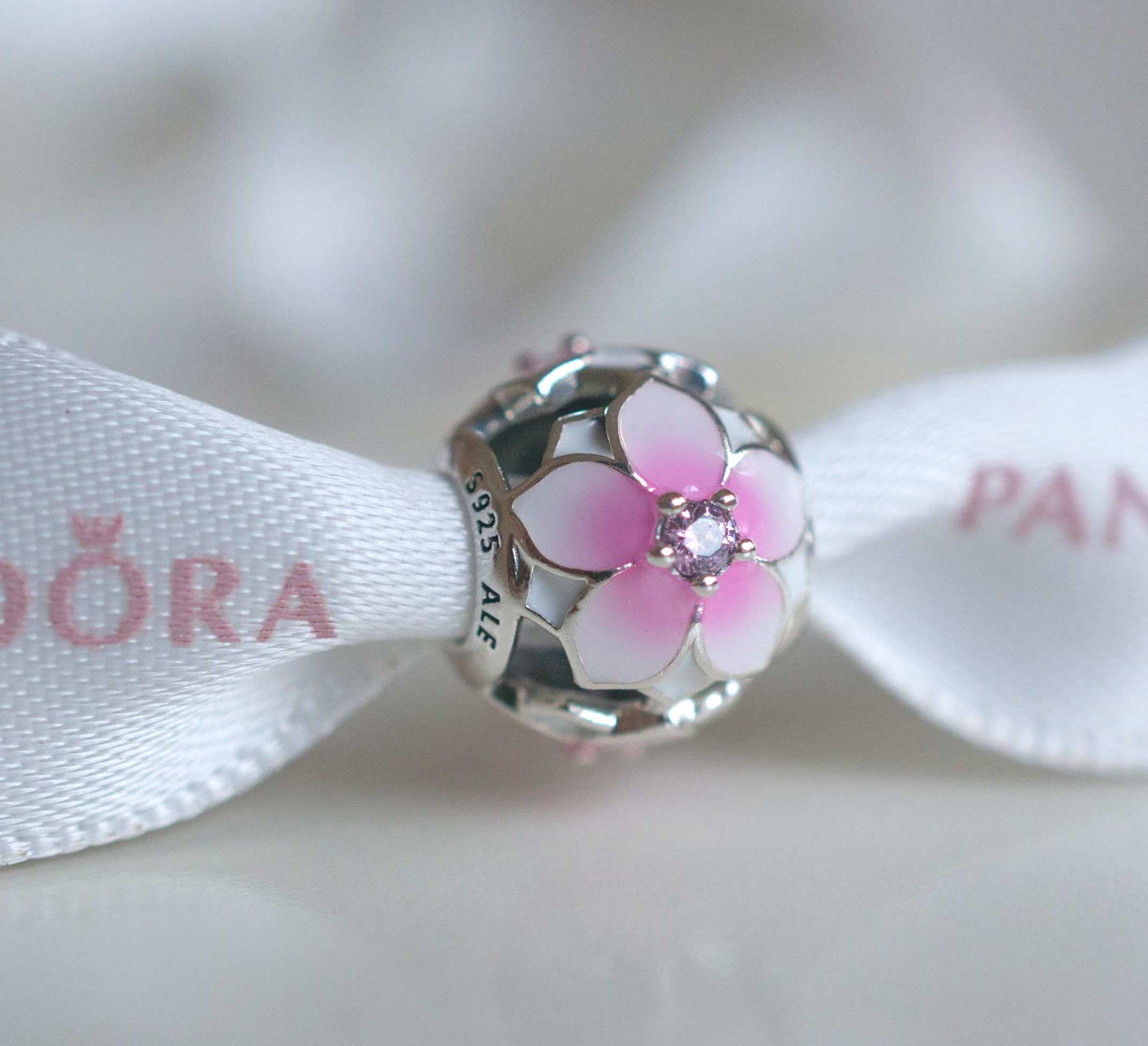 Pandora Bracelet With PINK Themed Charms & Gift Box!