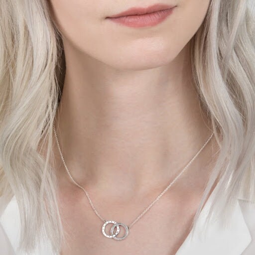 Pandora Necklace Interlocking Double Circles Necklace ALE Etsy UK