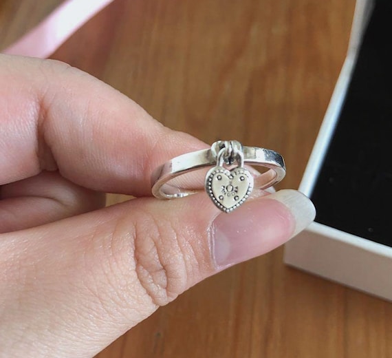 Pandora Double Band Heart Ring