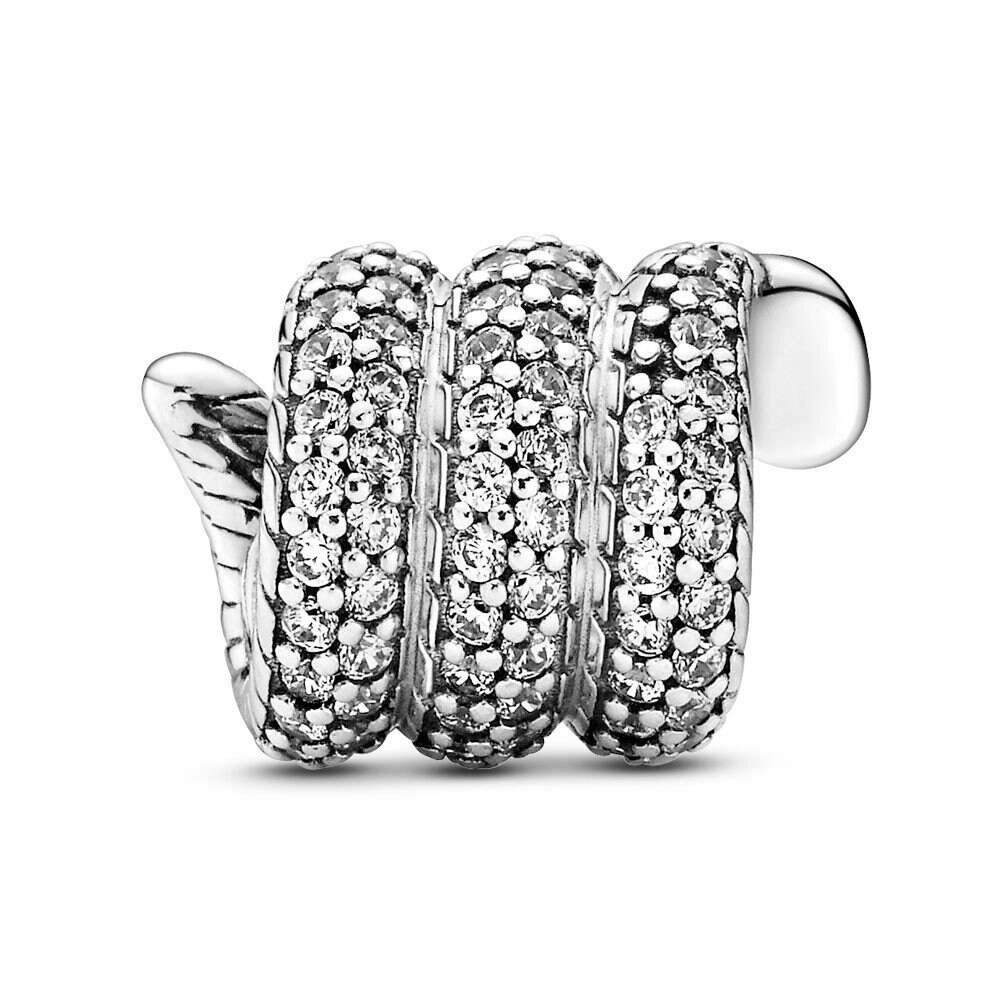 Pandora Sparkling Wrapped Snake Charm 799099C01 Charms for Etsy