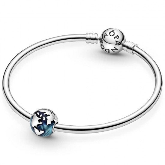 Pandora Blue Globe Clip Charm 799429C01 - Etsy UK