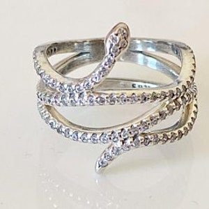 Pandora swirling snake ring sale