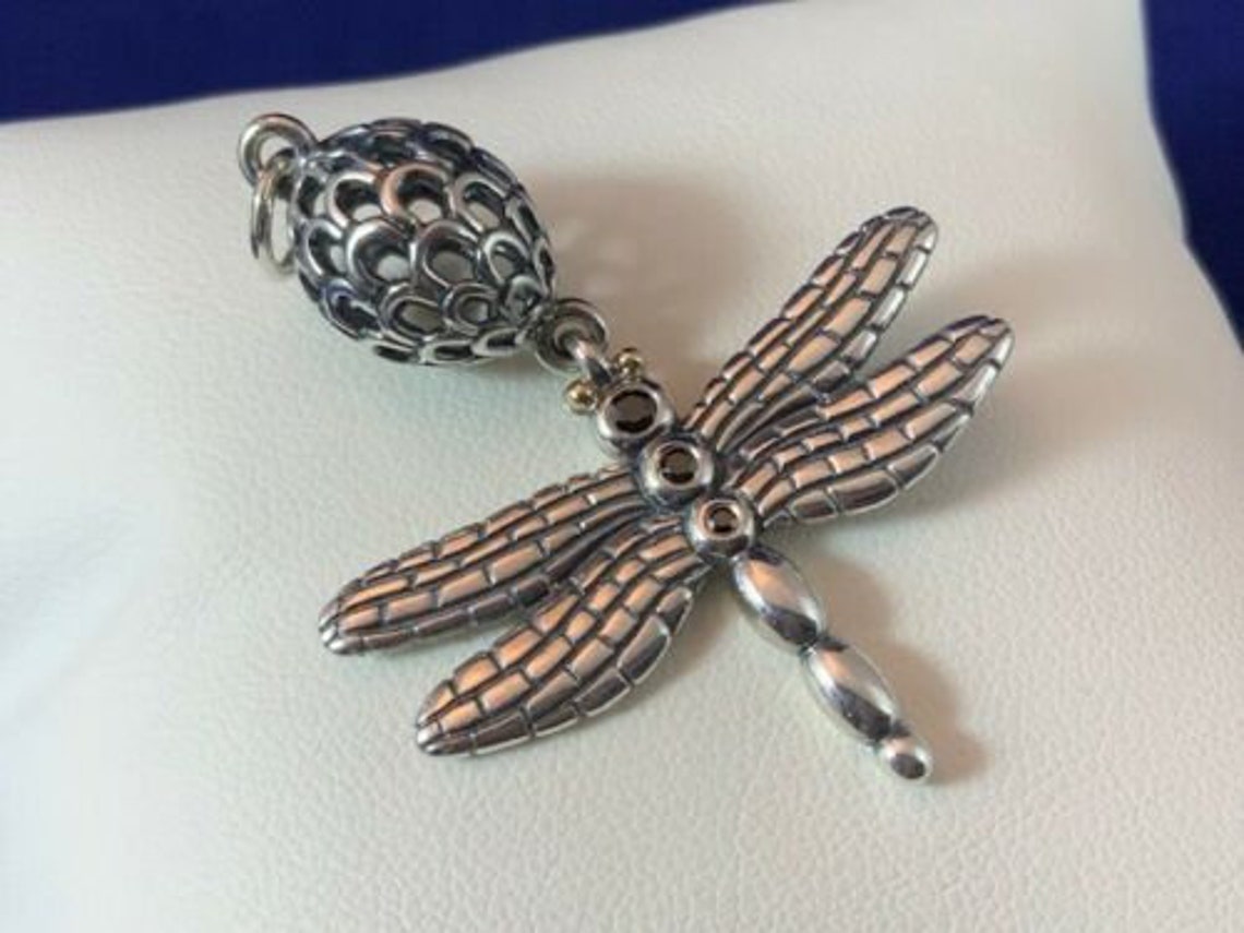 Pandora Charms Stunning Rare Dragonfly Sterling Silver S925 Etsy UK
