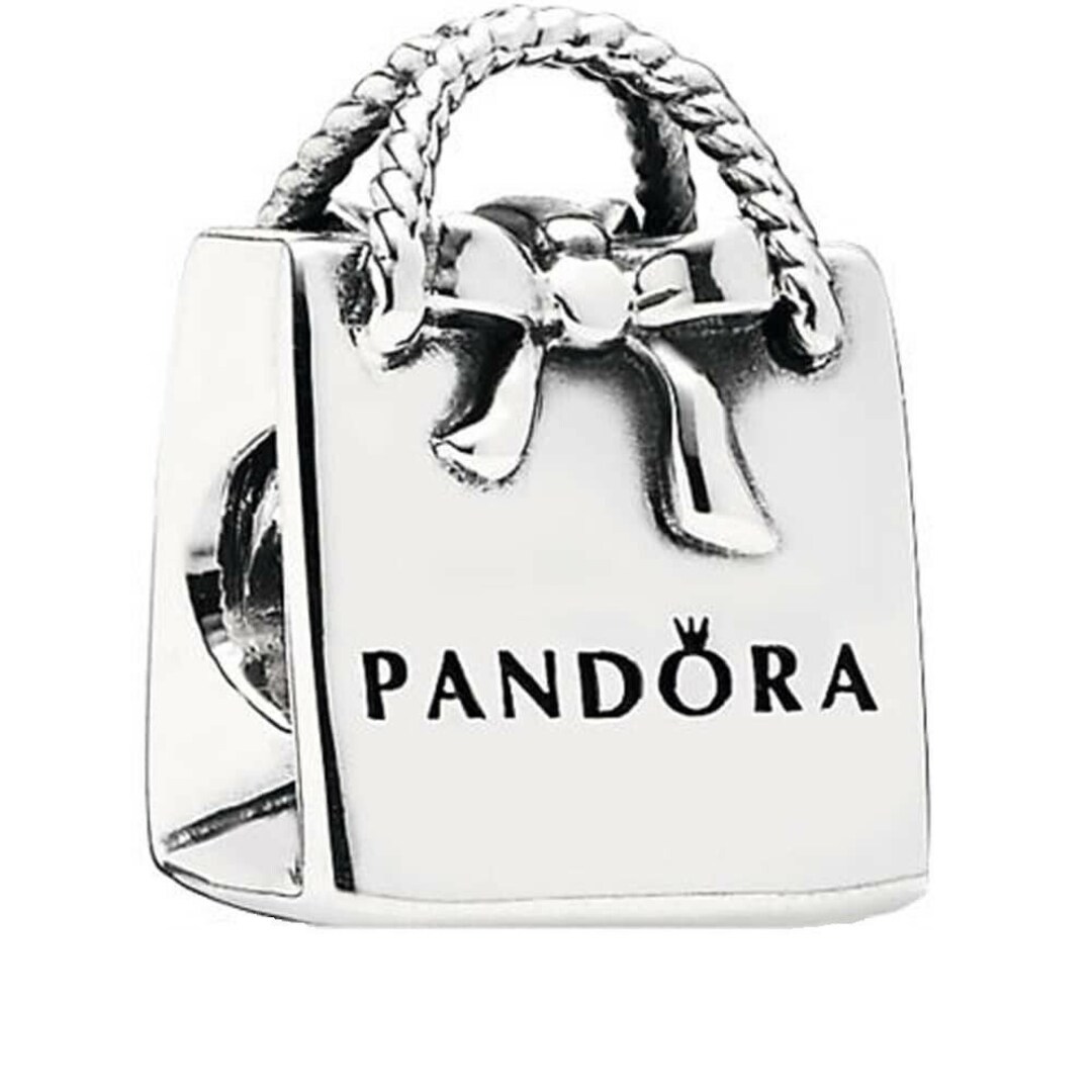 Pandora Shopping Bag Charm Beads New Sterling Silver Etsy