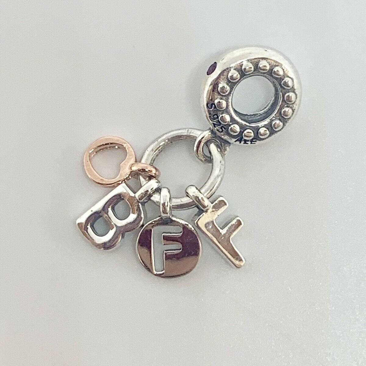 Pandora Best Friends Forever BFF Silver & Rose Charm 788165NCC ...