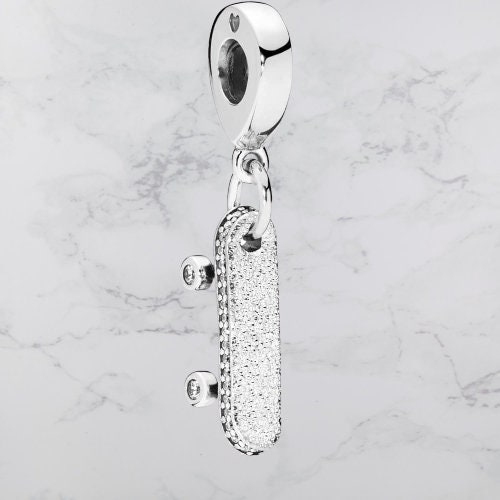 Pandora Be Free Skateboard Dangle Charm 797206CZ Charms for | Etsy