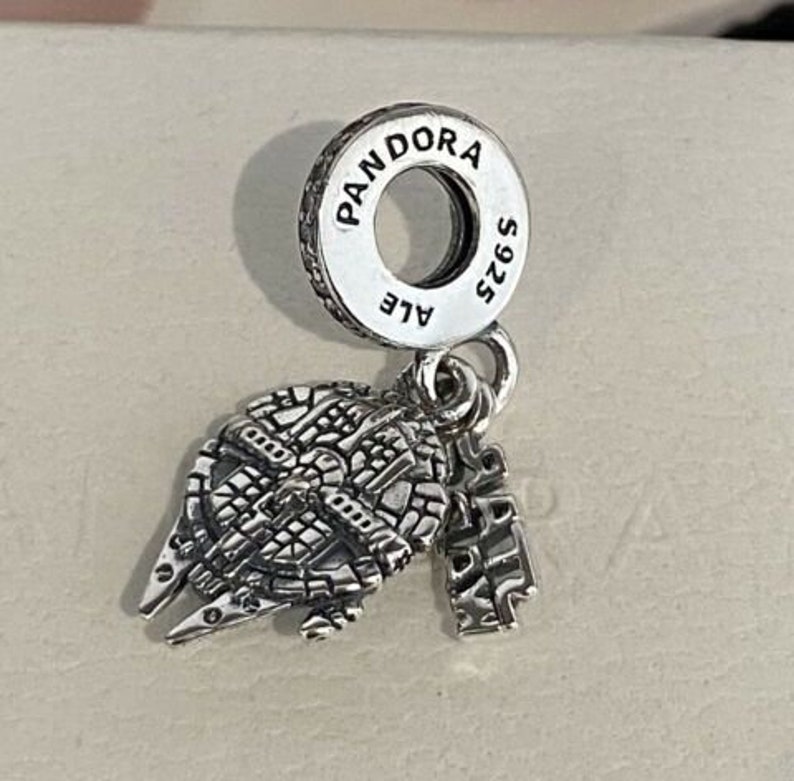 Pandora charms Disney Star Wars Millennium Falcon Dangle | Etsy