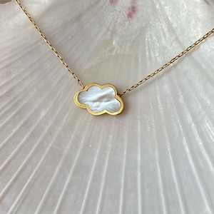 Cloud Necklace, Cloud Pendant, 925 Sterling Silver, Birthday gift, Gift For Her, Dainty Necklace, Celestial Necklace, White Cloud Necklace