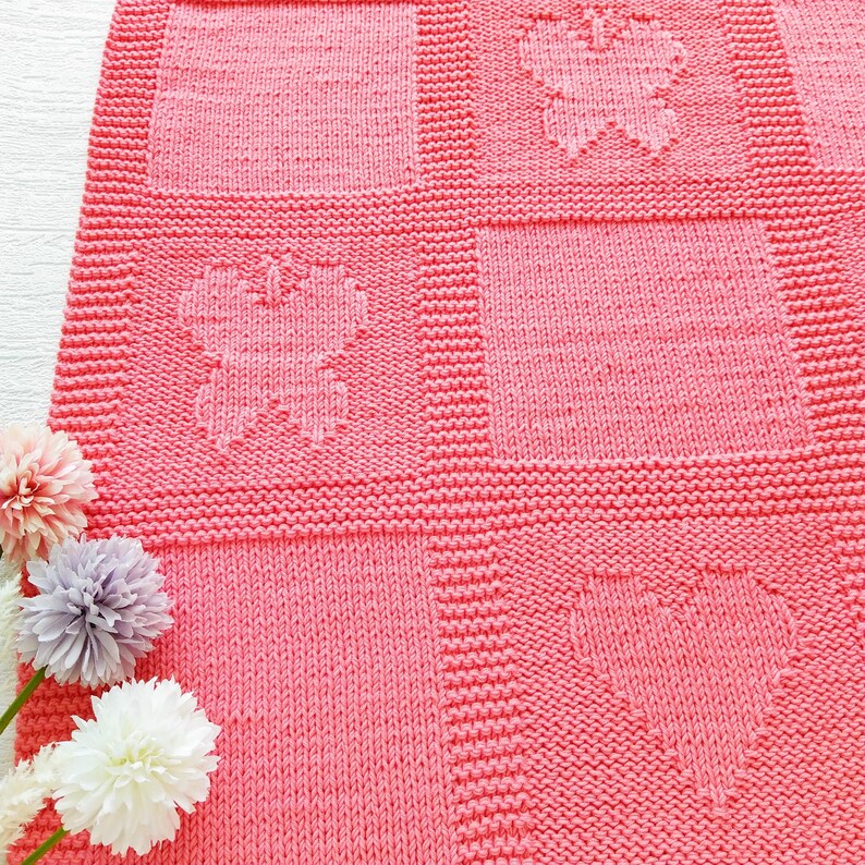 Baby Blanket Knitting Patterns Free Easy Knitting Patterns Etsy