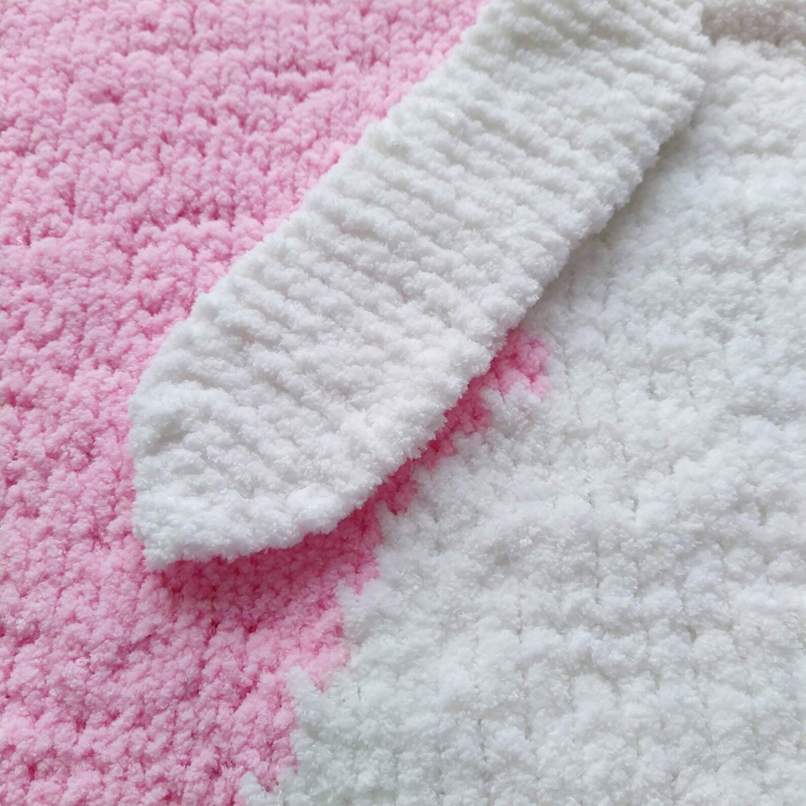 Bunny Baby Blanket Knitting Pattern Chunky Knit Blanket Baby Etsy