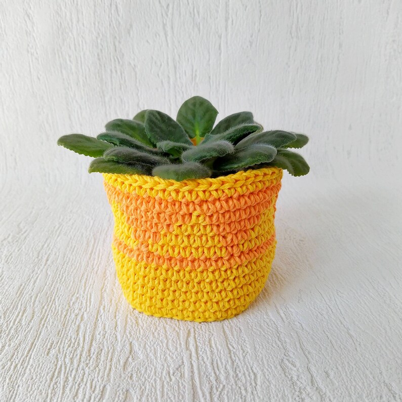 Flower Pot Cover Crochet Pattern Crochet Plant Pot Cover Etsy