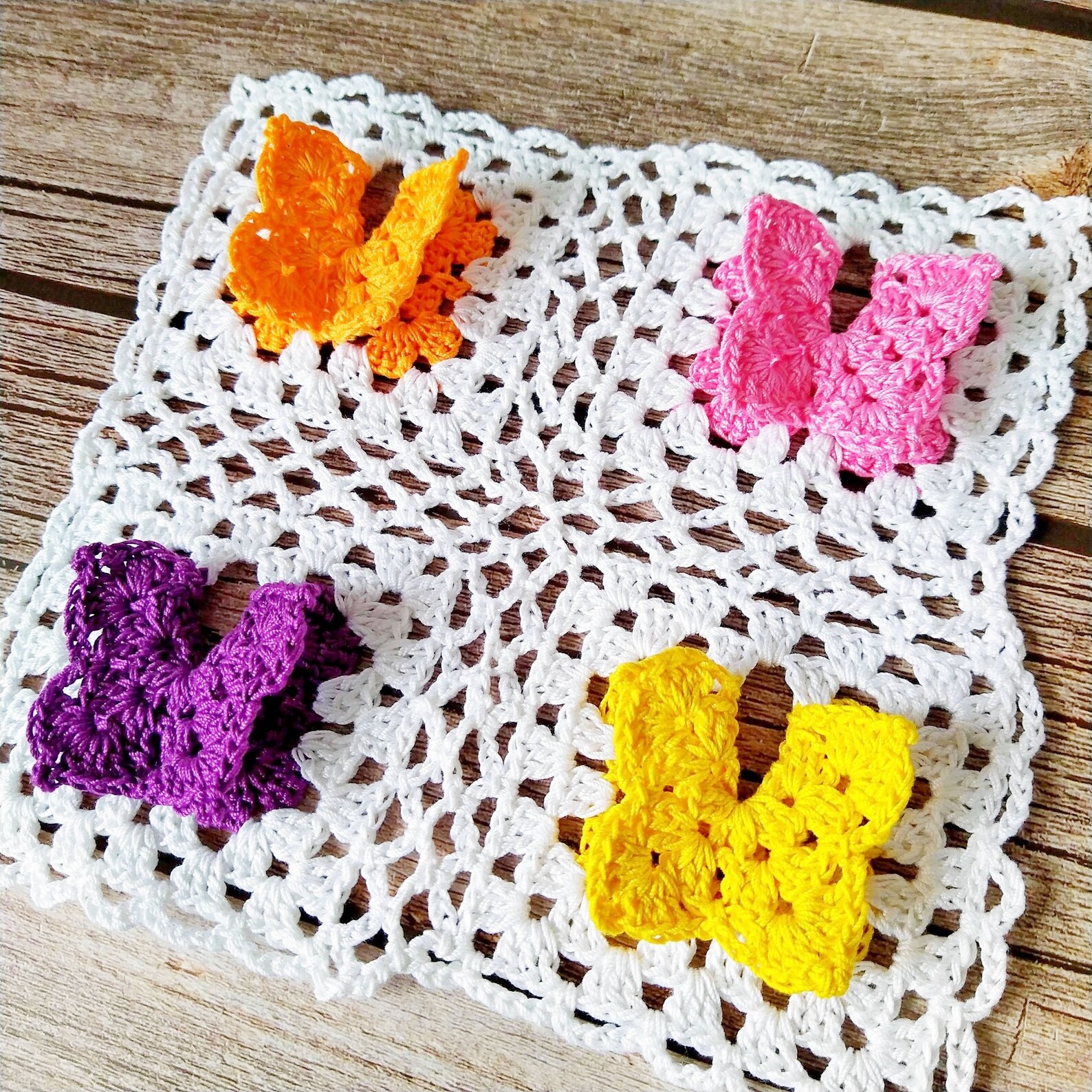 Crochet baby blanket pattern easy Pdf pattern butterfly Etsy