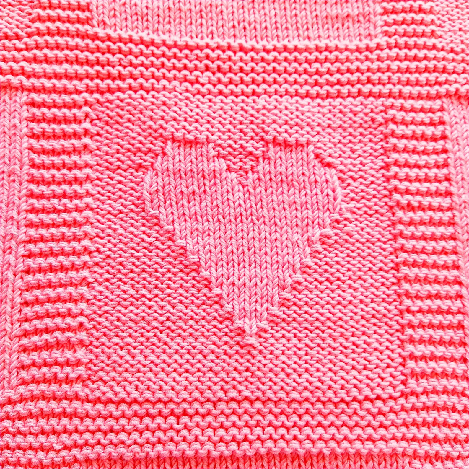 Knit Blanket Pattern Heart Baby Blanket Easy Baby Knit Pdf Etsy