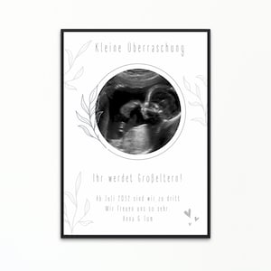 Schwangerschaft verkünden Du wirst Oma Opa Baby verkünden Personalisiertes Poster Schwangerschaft Überraschung ihr werdet