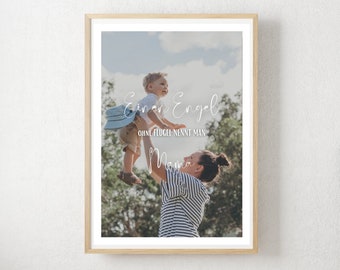 Mama Geschenk personalisiert Weihnachtsgeschenk Geburtstagsgeschenk Mama Fotoposter Mama personalisiertes Poster Mutter Geschenke für Sie