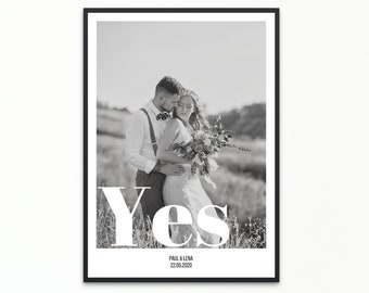 Personalized Premium Wedding Picture | Personalized | wedding photo Mural living room| Gift Man Woman | personalized poster