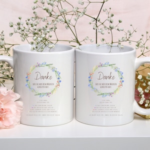 Farewell gift for childminder, thank you gift for educator, personalized mug to say goodbye to daycare