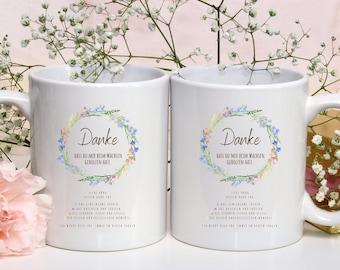 Avskedspresent till en barnomsorgsarbetare/dagvårdare, tackpresent till en barnomsorgsarbetare/dagvårdare, personlig mugg för att säga tack från dagis