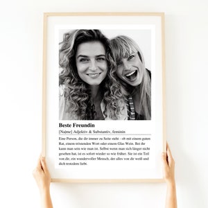 Personalized Poster | Best friend gift | Definition Best Friend | Gift girlfriend | friendship | Gift Valentine's Day