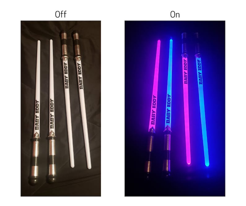 Gender Reveal Personalized Light Up Space Saber 1 Etsy