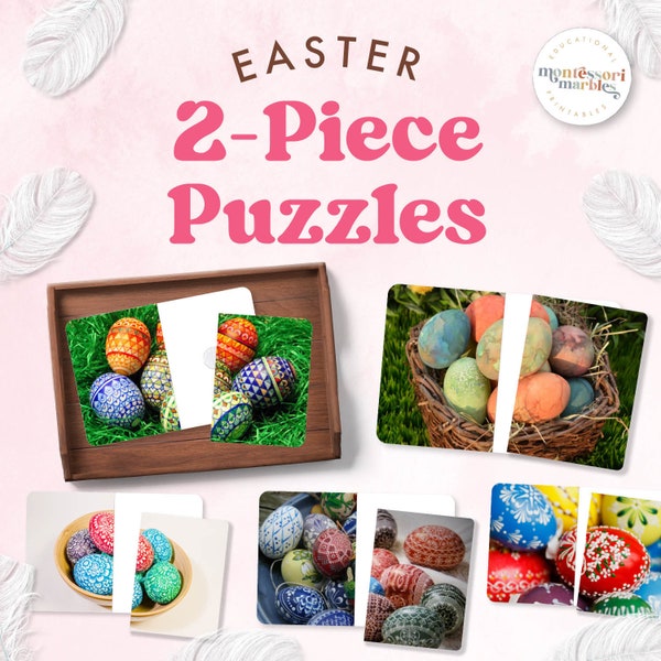 EASTER EGGS Complete the Pictures | Montessori Picture Matching Activity | Toddlers Matching Game | Montessori Inspired | Osterfest