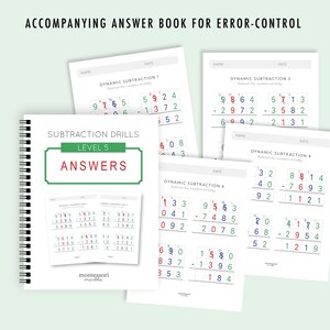 Subtraction Worksheets Grade 4-6 | Math Drills Ages 9-12 | Advanced Four-Digit Mastery PDF | Montessori Printable image 7