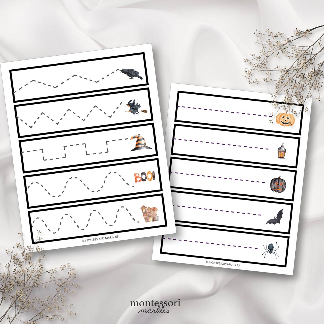 HALLOWEEN Cutting Strips for Prek Preschool Kindergarten - Etsy