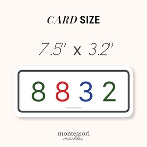 MONTESSORI MATH Number Strips, Thousands, Montessori Primary Classroom ...