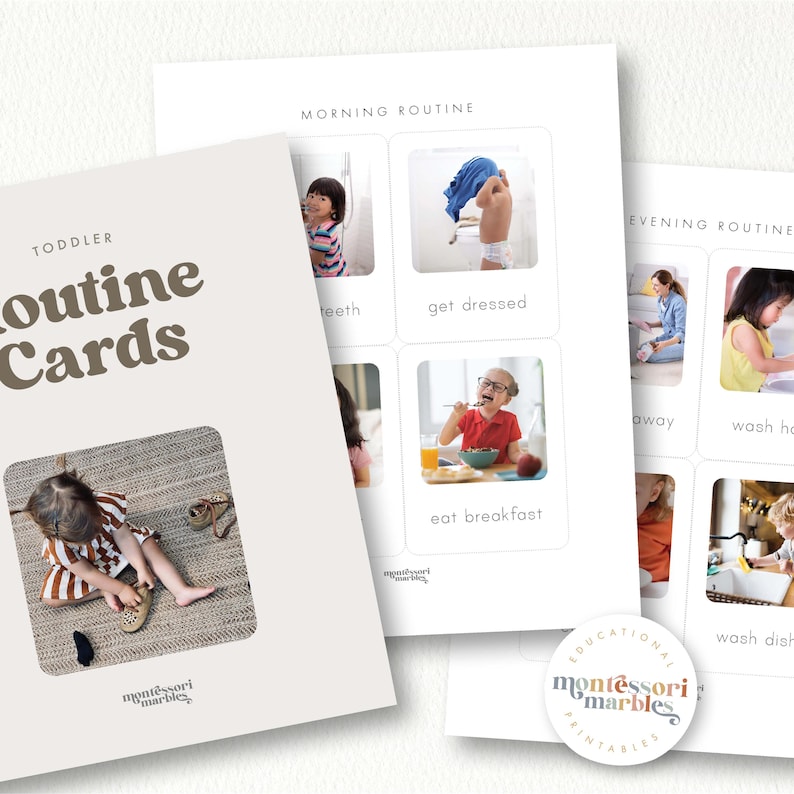 Toddler Routine Flash Cards | Montessori Practical Life | Visual ...