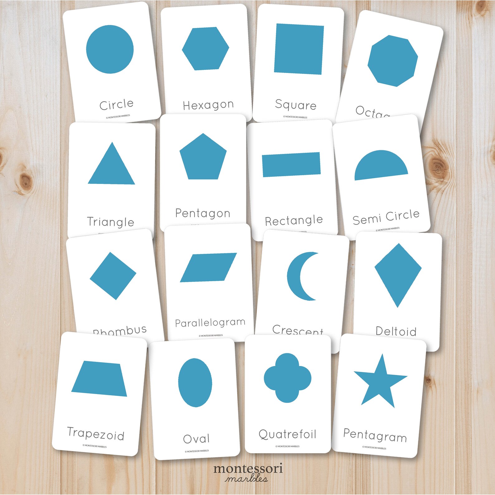 Shapes Flash Cards for Prek Preschool Kindergarten Printable - Etsy
