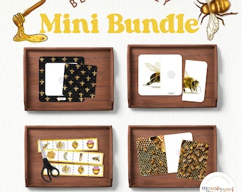 Bees and Honey Mini Bundle | Montessori Toddler Activities | Fine Motor Skills Printable | PDF Download