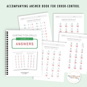 Subtraction Worksheets Grade 1-2 | Math Drills Ages 6-8 | Two Digit Regrouping Practice PDF | Montessori Printable image 6