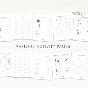 Math Counting 1-10 Workbook | Montessori Mathematics | Number ...
