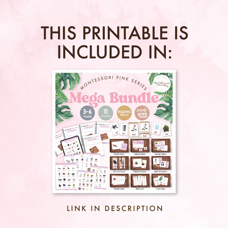 Pink Series Short A Jumbled Word Cards | Montessori Language | CVC ...