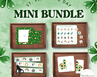 St Patrick's Day Mini Bundle | 4 Activities Visual Skills | Ages 2-5 | March Printable PDF